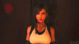 Cloud and Tifa having a romantic scene at Under Junon - Final Fantasy 7 Rebirth
