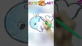 easy whale drawing #youtubeshorts #painting