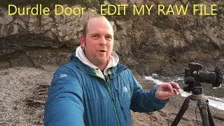 Photographing Durdle Door, then editing the image in photoshop.