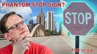 Phantom Stop Sign? FSD Back to St. Paul