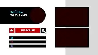 Free download youtube end screen template