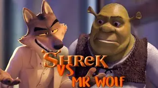 Shrek Fights Mr Wolf (F**king epic bad)