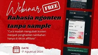 RAHASIA NGONTEN TANPA SAMPLE AFFILIATE PEMULA WAJIB TAU