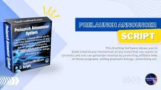 PHP Prelaunch Announcer System Script Admin area - How to Use