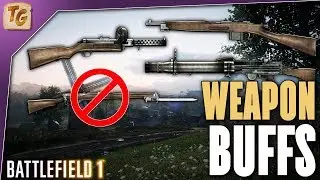 Battlefield 1 Major Weapon Buffs on CTE - LMGs, SMGs, Shotguns & SLRs All Getting Buffs or Tweaks