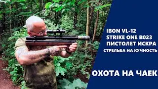 Стрельба на кучность и охота на чаек из Ibon vl 12  Strike ONE B023 и Пистолета искра | пневматика
