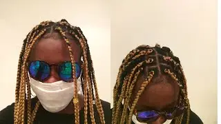 Comment faire des box braids sois même en 2022🌷💖mélange de couleur.
