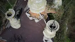Заглянули в башни храма с квадрокоптера