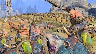 OGRE KINGDOMS Vs LIZARDMEN - Total War: Warhammer 3 Battle