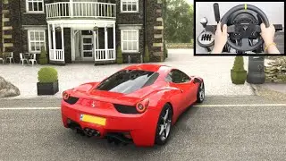 Forza Horizon 4 Ferrari 458 Italia (Steering Wheel + Paddle Shifter) Gameplay