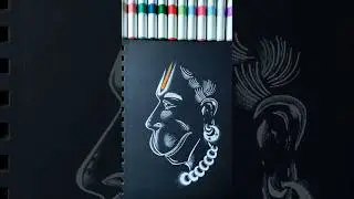 Hanuman Ji Drawing  #hanuman  #easydrawing  #shorts