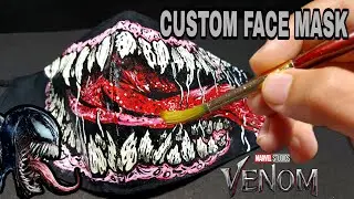 I Customized a FACE MASK | VENOM | PAINTED