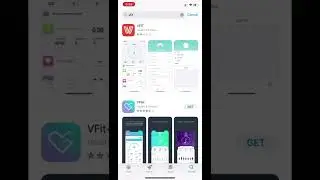 Download correct VFIT app for smartwatch on app store iphone or google play store android