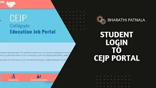 How to login in CEJP portal by Students #cceap #ccejobportal