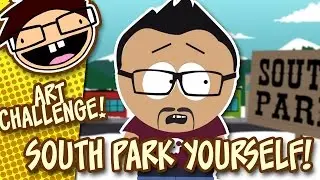 TURN YOURSELF INTO A SOUTH PARK CHARACTER! | Art Challenge