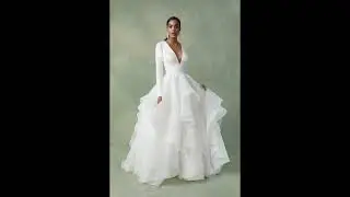 Beautiful Ballgown Wedding dress | White A- Line Wedding dress styles inspiration for Brides