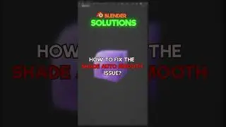 How to fix the shade auto smooth issue? #blender #3d #bd3 #modelling