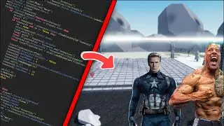 Crazy Battlegrounds finished Character Showcases The Rock & Captain America