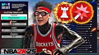 BEST 6'4 TWO-WAY POINT GUARD BUILD in NBA 2K25 ! CONTACT DUNKS + LIMITLESS RANGE + 99 STEAL🤬