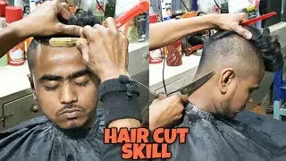 Hair cutting Skills By Indian Street barber | Intense & Relaxing | ASMR
