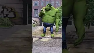 Hulk and Cute Mousey !! #animationshorts #animation #Hulk #iclone8 #ironman #goon #gta #mousey