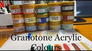 Granotone Acrylic colours unboxing | Acrylic pastel shades