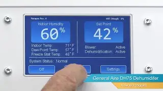 GeneralAire DH75 Dehumidifier - How To Program
