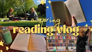 spring reading vlog  ✨ in my fantasy era, reading at the park & going bookshopping