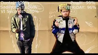 ImDontai, SadFrosty, & VI Seconds vs Poudii & iLOVEFRiDAY (with Healthbars)