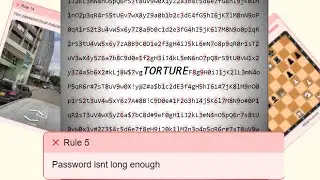 The Password Game is TORTURE