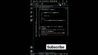recursion ( factorial of a number)#shorts #coding
