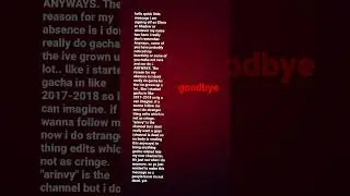 goodbye