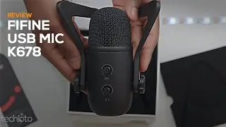 Fifine USB Microphone K678 Unboxing, Setup and Review