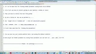 How to find hidden parameters of your target site