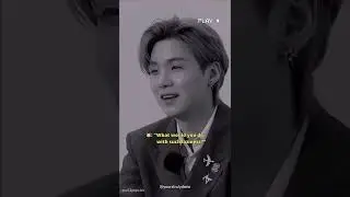 yoongi answering questions that provoked him