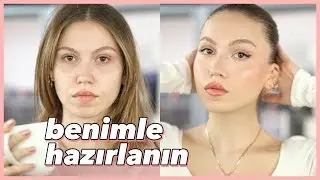 Benimle Hazırlanın | YAPIŞIK TOPUZUM & GÜNLÜK MAKYAJIM