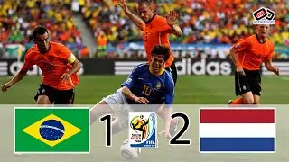 Brasil vs Netherlands 2010 World Cup Highlights