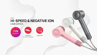 [UNBOX] Samu Giken Hair Dryer with High Speed and Negative Ion HD160