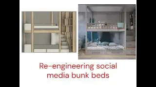 Queen bunk bed with stairs | How would I design this? | Social media bunk bed re-engineering