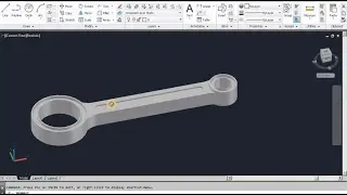 Learn how to make connecting rod on autocad