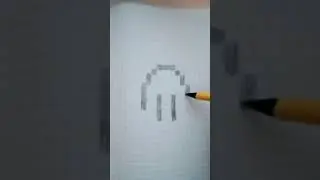 как нарисовать наушники по клеточкам