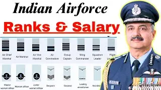 Indian Airforce Officers Ranks &Salary🔥। How To Recognize Airforce Officers Ranks & Insignia।