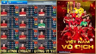 CTM | Cách để có đội hình ĐTQG Việt Nam đầy đủ và vị trí chính xác nhất | DLS 2019