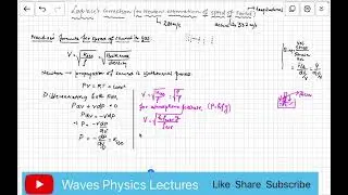 Waves | Class XI | Lecture 3 | Laplace's correction | Speed of sound