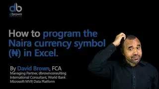 How to program the naira currency symbol in Excel 2 of 2