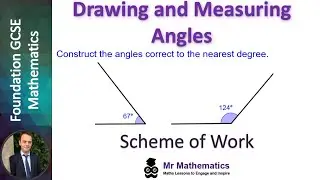 Drawing Angles using a Protractor | Mr Mathematics