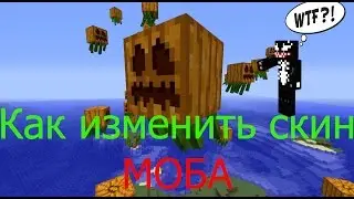 Как изменить скин моба в minecraft ???