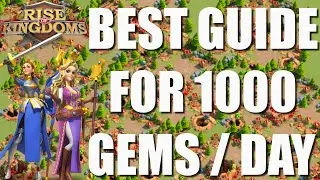 Best Guide for Gems farming - i got 1700 gems in 4h 30m - how to get more gems in Rise of Kingdoms