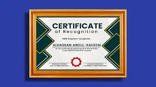 How To Create a Custom Certificate | Step By Step Photoshop Tutorial 1