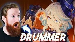 Drummer Reacts to the Music of Fontaine! Genshin Fontaine Trailer Reaction!
